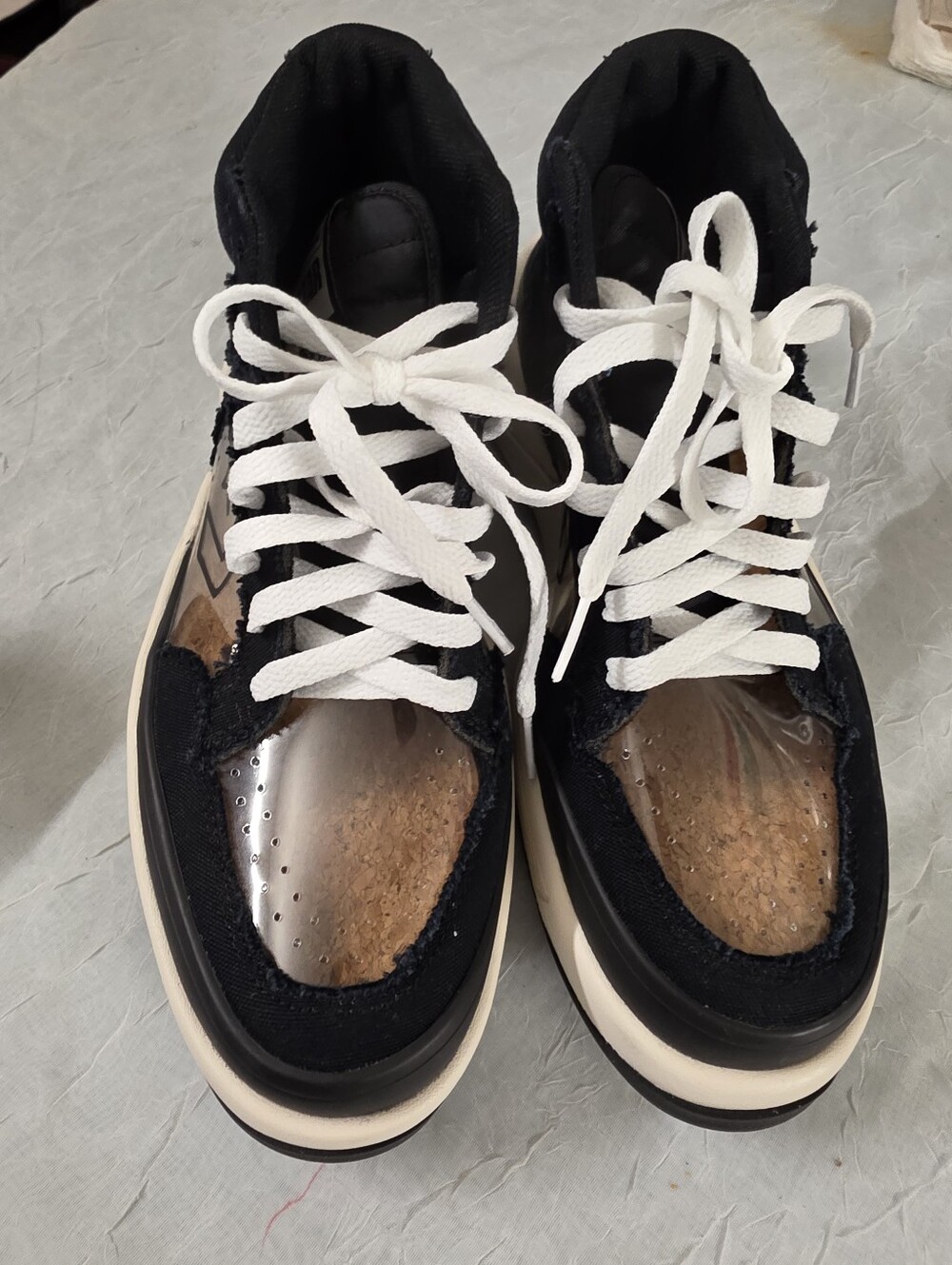 Converse Joshua x Vides Weapon CX Hi Men's Shoes Black-White Size 7 Men